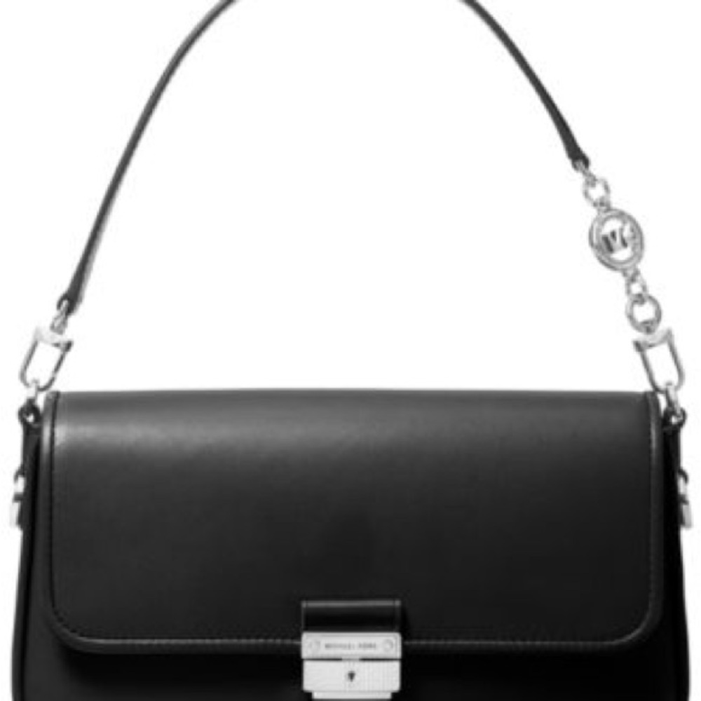 Michael Kors Black Leather Bradshaw Shoulder Bag
